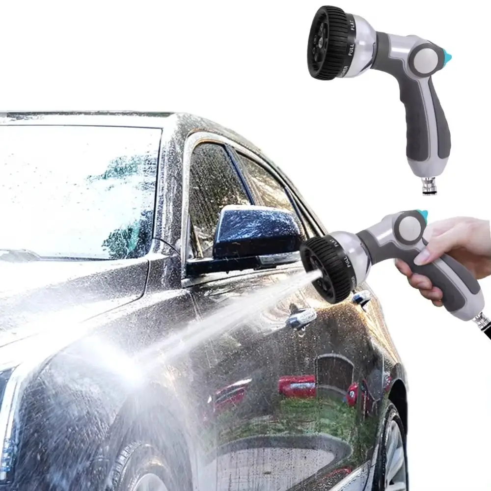 

Насадка для садового шланга высокого давления для полива растений, устойчивая к коррозии металлическая насадка-распылитель, прочный опрыскиватель для шланга для мытья газона