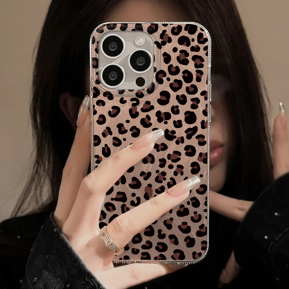 Leopard Print Case For Samsung Galaxy A55 A54 A53 A52 5g S24 S23 S22 Ultra S23 FE A14 A13 A15 A33 A35 A34 A12 A25 A24 A32 A05S