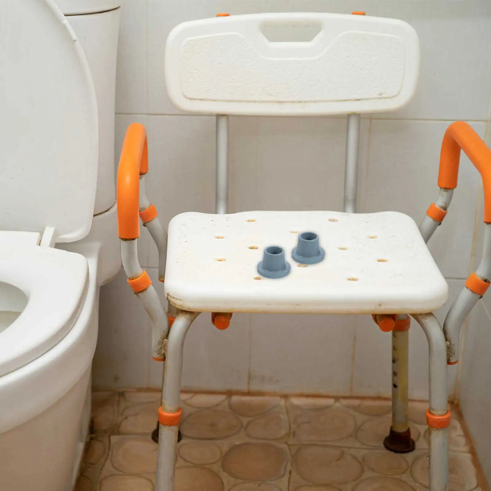 

Non Slip Rubber Leg Tips Replacement for Bath Chair Shower Stool Floor Protector Caps Easy Fit Long Lasting Performance