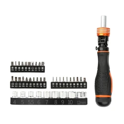 652F 40pcs Magnetic Ratchet Screwdriver set Reversible & Lockable Designs Screwdriver Kits for Fast Work