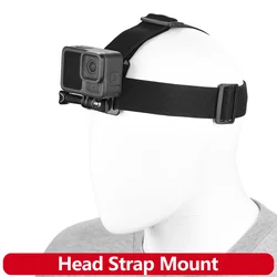 Head Strap Mount Headband Belt Holder For GoPro Hero 13 12 11 10 9 SJCAM AKASO Insta360 DJI Osmo Action 6 5 PRO 4 3 Nano Camera