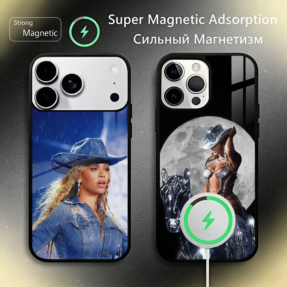 

C-Carter Cowboy B-BEYONCE Phone Case For iPhone17,16,15,14,13,12,11 Plus,Pro Max For Magsafe Wireless Charging