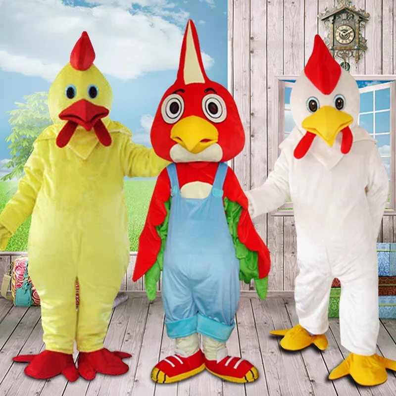 

Adult Turkey Mascot Costume Walking Cartoon Chicken Doll Carnival Party Holiday Celebration Commercial Activity Performance Dres