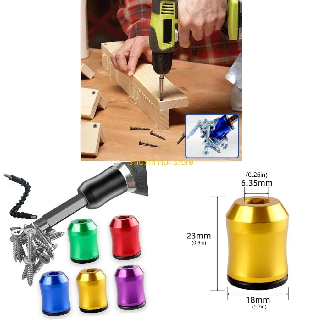 

5 шт., намагничивающий инструмент для алюминиевых бит, мгновенная магнитная/демагнитная функция, надежная ручка D57B