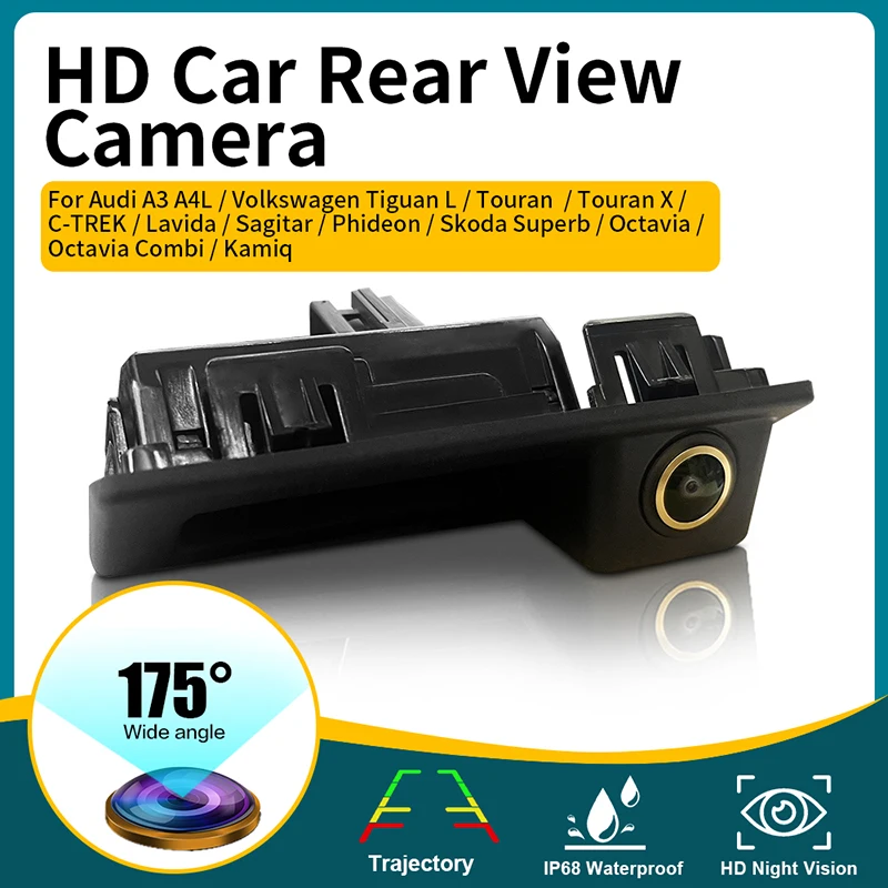 HD Night Vision Car Rear View Camera for Audi A3 A4 B8 B9 A4L For Tiguan Touran L Touareg Skoda Octavia A7 Rapid Yeti AHD 1080P