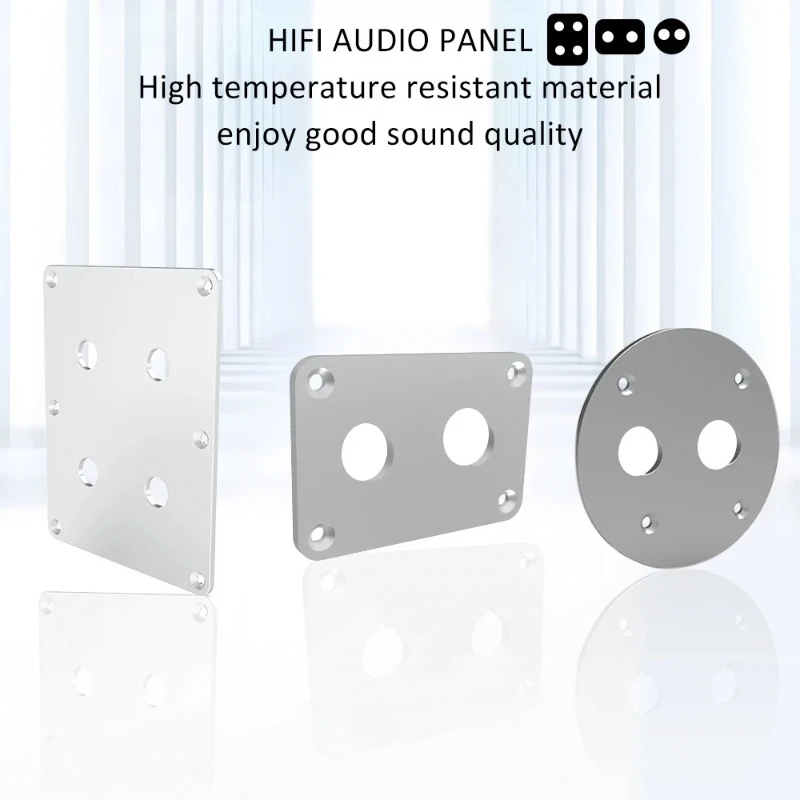 HiFi Female Audio Panel Aluminum Alloy Terminal Cup Banana Jack Socket Binding Post Speaker Box Banana Plug Connector Box