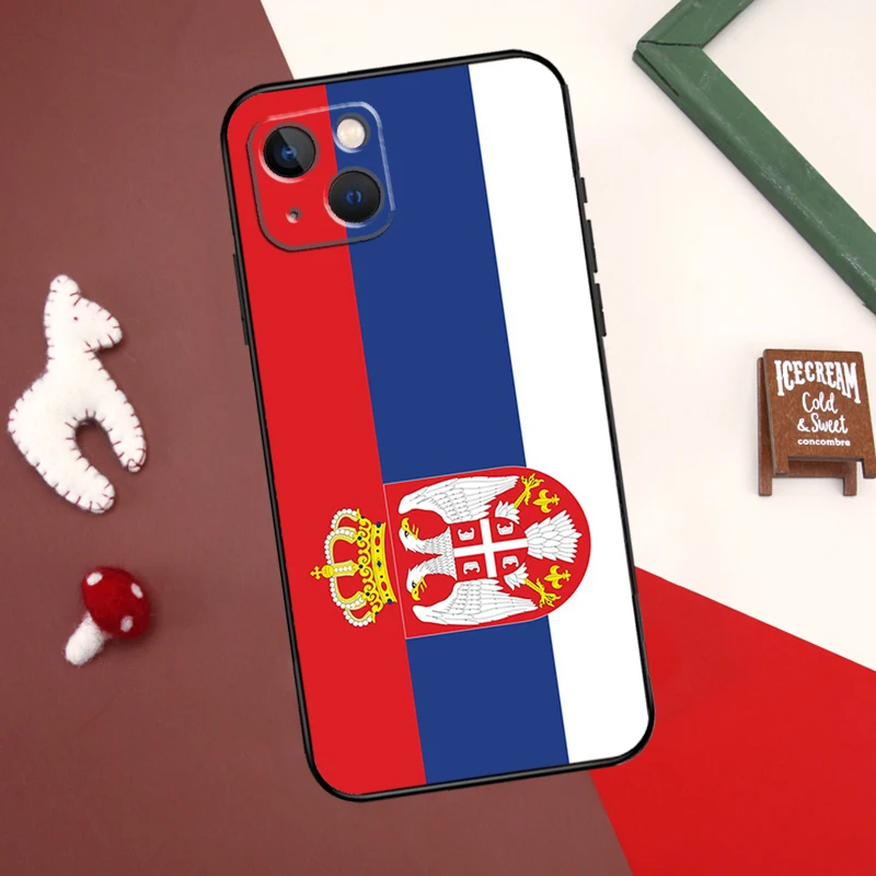 Serbia Flag Phone Case For iPhone 16 11 12 13 14 15 Pro Max Mini Cover For iPhone 16 XR X XS Max Plus