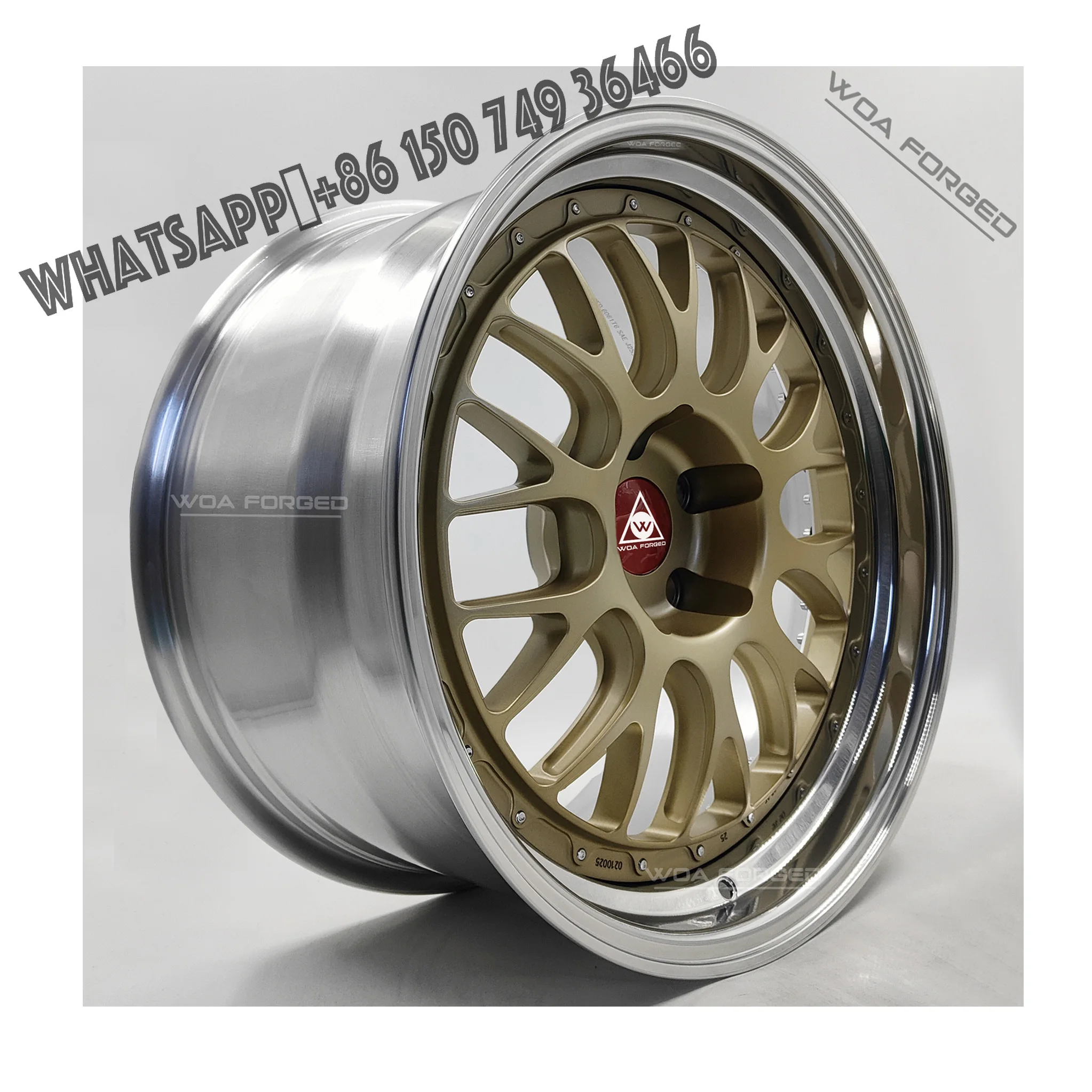 

Forged Car Wheels BS E88 Golden Polishing Chrome Lip GT M2 F80 F90 E46 E92 M3 M4 F30 Forged Wheels 2 Piece 540i for BMW Audi