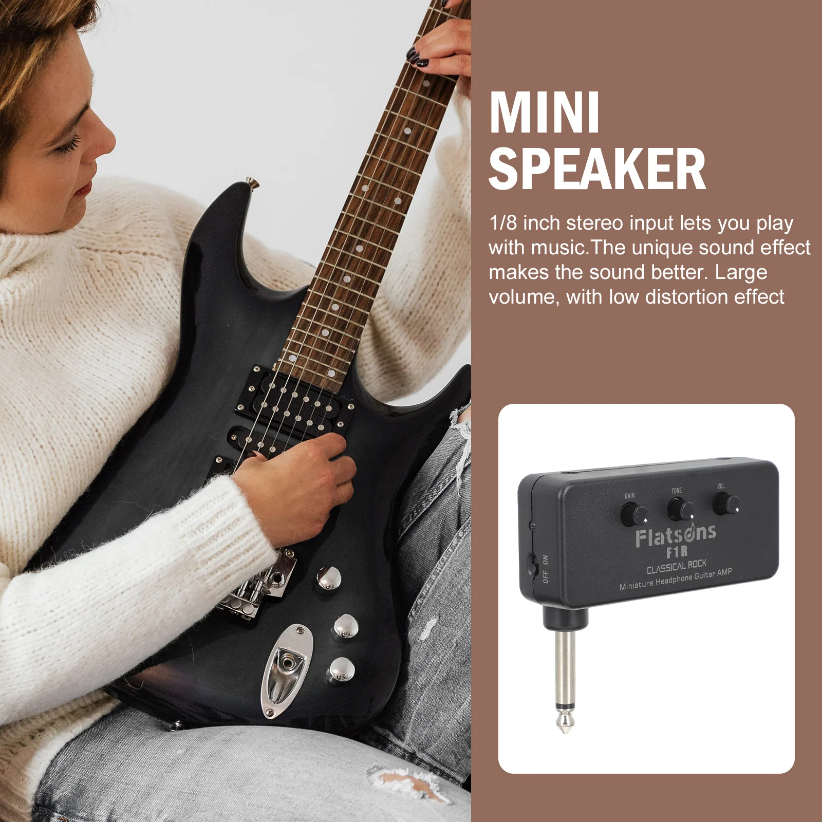 Guitar Amplifier Portable Outdoor Speaker Use Acoustic Loudspeaker Electric for Show