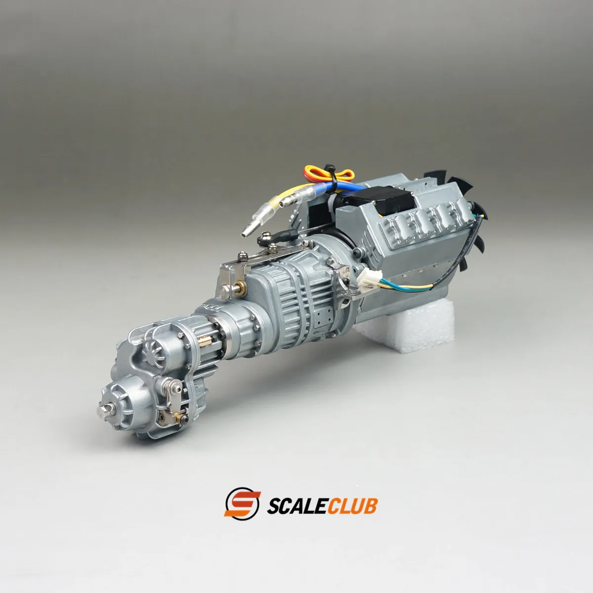 SCALECLUB 1/14 RC 3-speed Gearbox with 27T & 35T Motor for Tamiya 1/14 Radio Control Tractor Truck DIY Parts