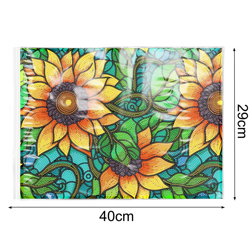 HOMFUN Flower Diamond Painting tovagliette tovagliette antiscivolo resistenti al calore per tavolo da pranzo decorazione della cucina interna regalo