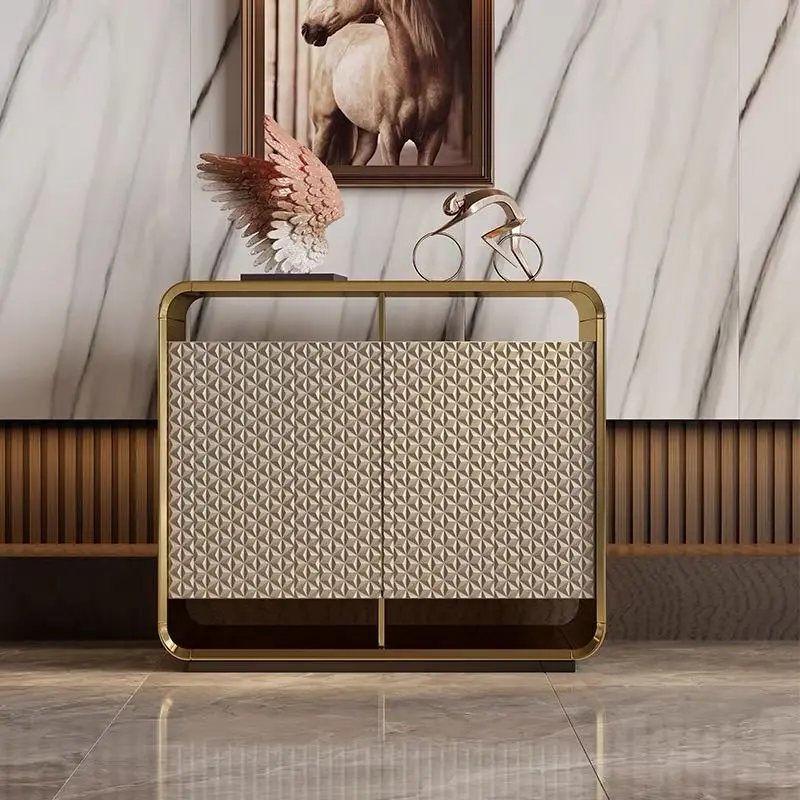 

solid wood entrance living room post-modern simple decorative cabinet dining side cabinet entry door locker bedroom