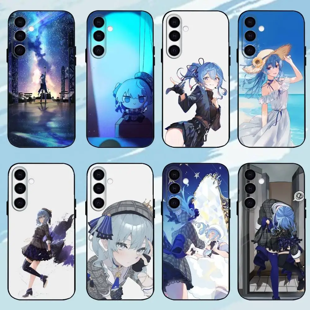 

Hoshimachi Suisei Phone Case For Samsung Galaxy A73,A72,A71,A70,A53,A52,A51，Black Shell ll