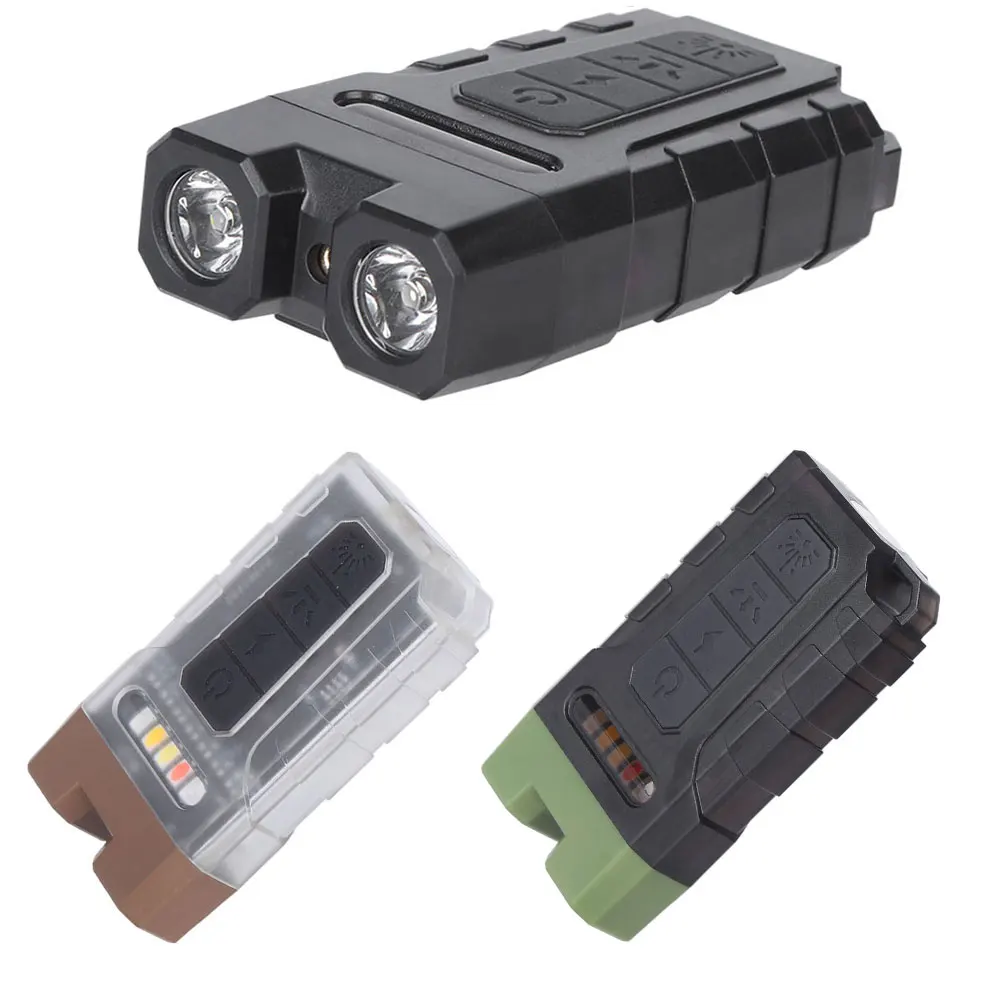 Potężna latarka LED brelok 600 lm awaryjna latarnia kieszonkowa 1000mAh Mini brelok latarka na kemping wędkarstwo spacery
