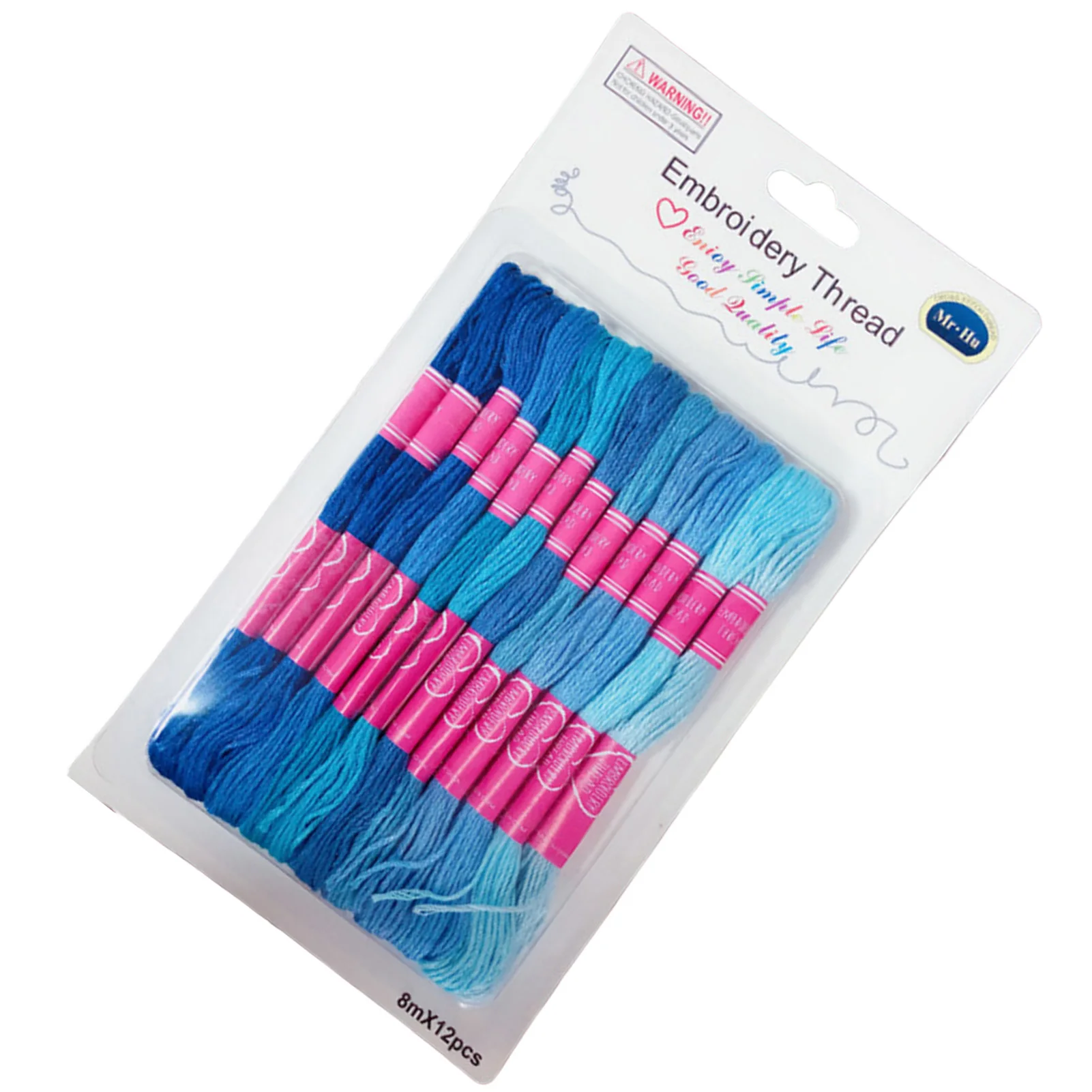 Gradient Color Series Embroidery Floss Set Black and White/Blue/Orange Series Embroidery Thread for Hand Embroidery Sewing