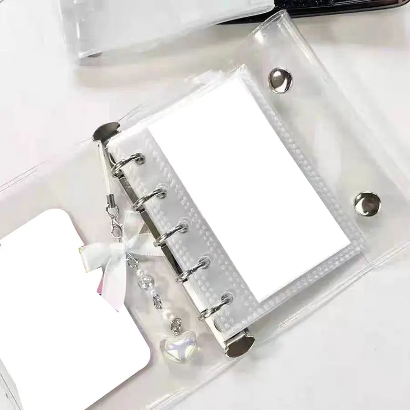 20pcs/Lot M5 Clear Insert Pocket For Loose Leaf Notebook Planner Organizer 5-Ring Photocards Holder Storage Binder Accessories