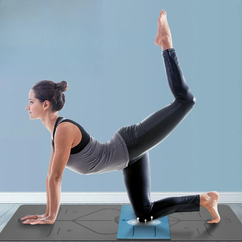 Mini PU Natural Rubber Yoga Mat Non‑Slip Portable Auxiliary Pad for Handstand Plank Meditation Home Fitness Workout