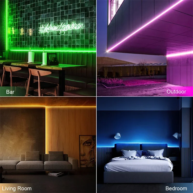 10M/32.8ft LED Neon Lights with Remote Homekit APP Control Flexible Neon Neon Flex Music Sync Flexible Rope Lights For Home