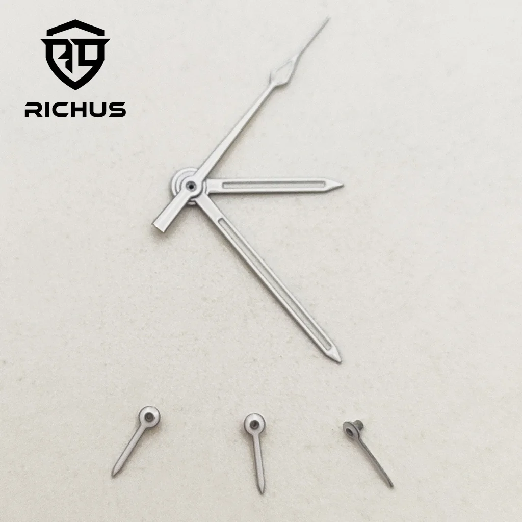 Стрелки часов RICHUS VK63, белые, черные, зеленые светящиеся стрелки VK63, кварцевые стрелки, аксессуары для часов