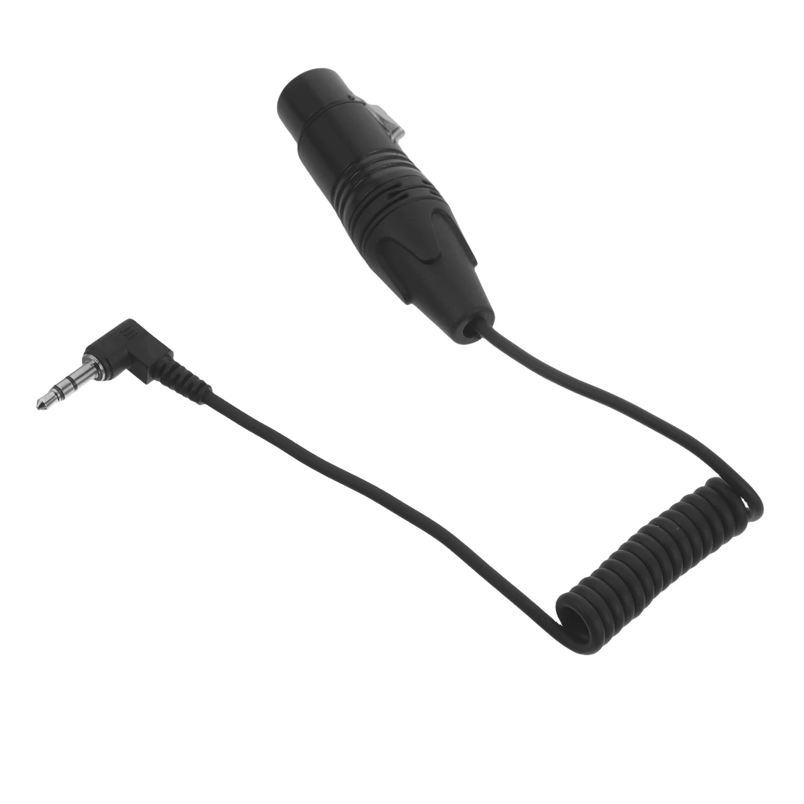

Spring Retractable 3.5mm to Xlr Female Mic Cable Flexible Balanced Audio Transfer Microphone Wire for Phone Mp3 Player Tablet