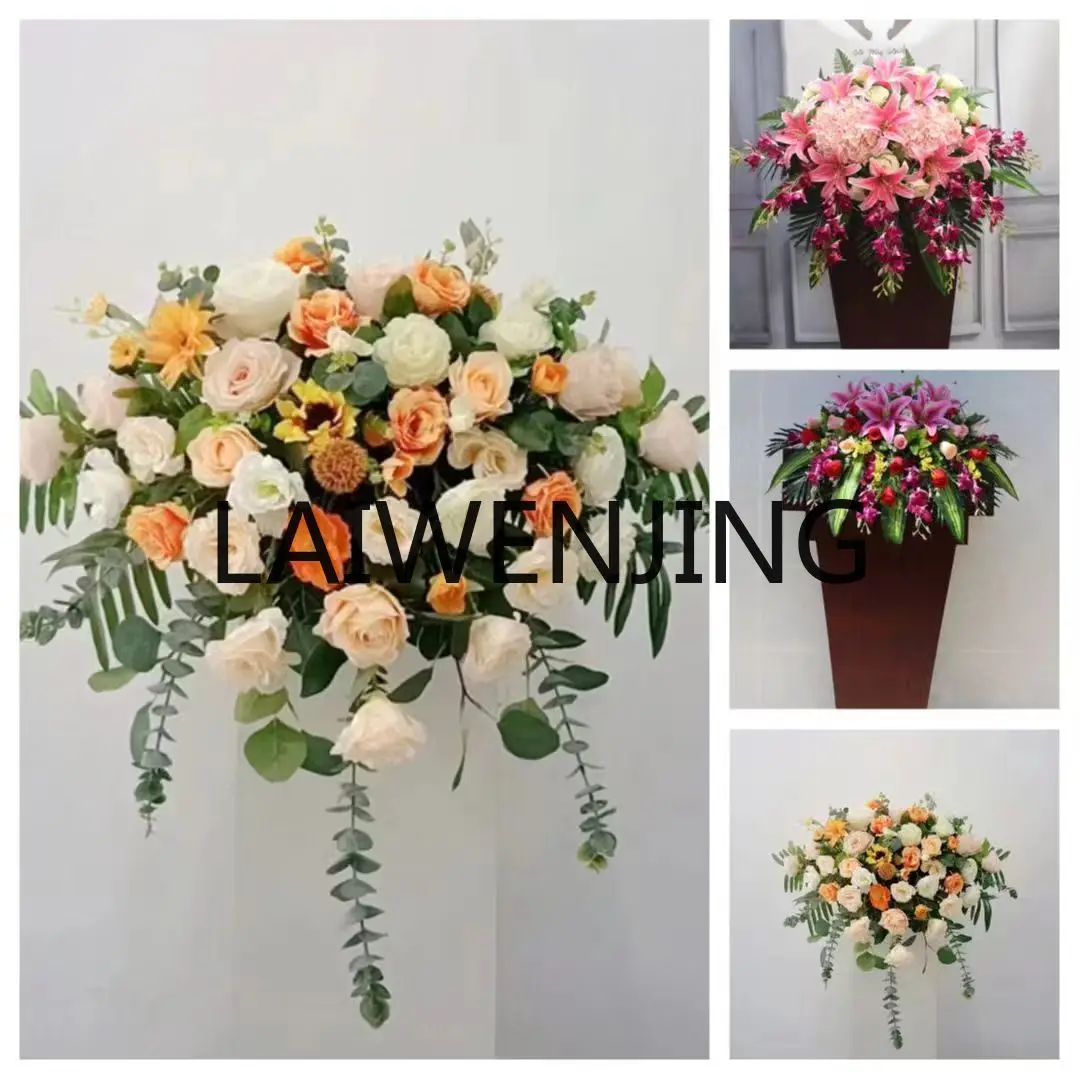 Platform Artificial Flower Classroom Speech Speaker's Platform Drooping Decoration Business Meeting Flowers