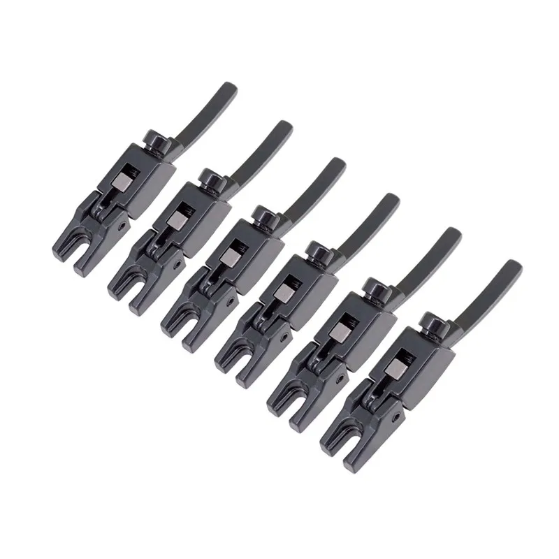 6 Stück Vintage Locked String Saddles für E-Gitarren-Tremolo-Brücken mit Doppel-Locking-System, Gitarrenzubehörteile – Detail 9