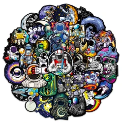 Sideral Space Astronaut Cartoon Adesivos, estética DIY, skate, laptop, capacete, telefone, bagagem, decalque do carro, adesivo legal, 10 pcs, 30 pcs, 50pcs