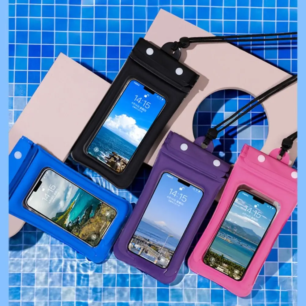 Floating Airbag Waterproof Swim Bag Transparent Protection Hanging Cover Phone Case Touch Screen Drifting Swimming Diving Cover