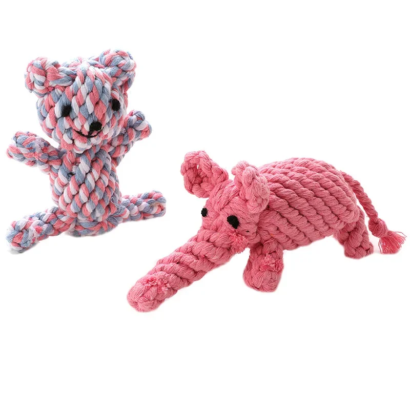 Handmade cotton rope carrot shaped puppy toy puppy chew size dog pet Teeth cleaning toy outdoor fun training toy