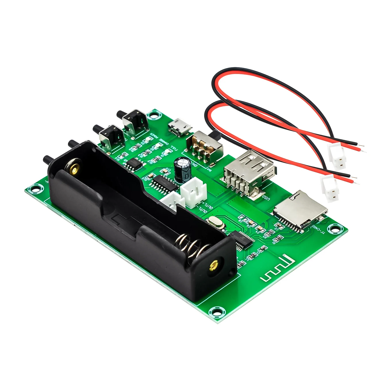 XH-A150 PAM8403 Bluetooth Amplifier audio Board 5W*2 Lithium Battery Singing Machine USB TF-Card Dual Channel Mini Speaker DIY