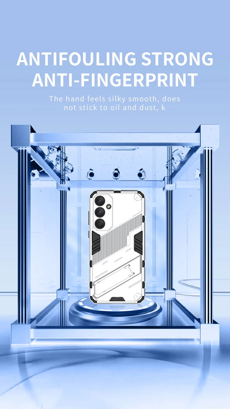 Einfarbige matte Rüstung Halterung vier Ecken stoß feste Handy hülle für Samsung S24 Ultra S21 S22 S23 Ultra Plus A55 A54 A53 A52 – Detail 8