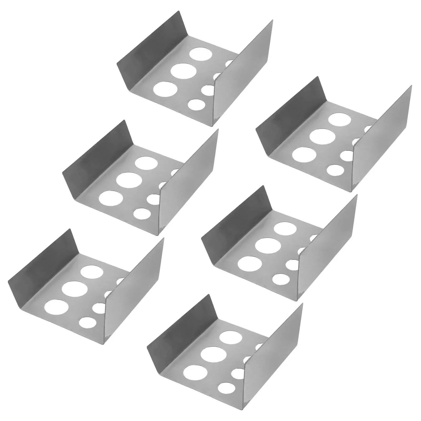 

6pcs Stainless Steel Tattoo Pigment Holder 7-Hole Ink Cap Rack Durable Cup Organizer For Color Mixing Professional Tattoo Ink