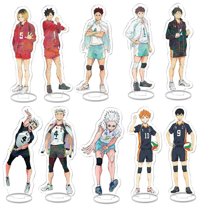 

Haikyuu!! TO THE TOP Anime Stand Model Plate Decoration New Desk Figure Display Friends Gift Cartoon Prime Products Peripheral