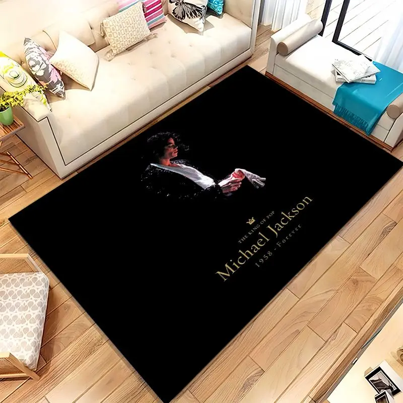 Michael Jackson King of Pop Thriller Moonwalk Non-Slip Large Area Rug for Living Room,Bedroom Carpet Mat for Sofa,Home Decor