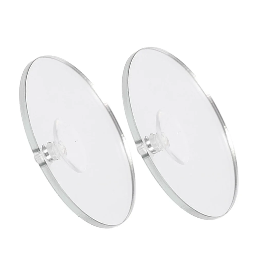 

2pcs Betta Fish Mirror : 8Cm Acrylic Dual-Sided Suction Cup Aquarium Training Mirror For Betta Exercise Enrichment Decor