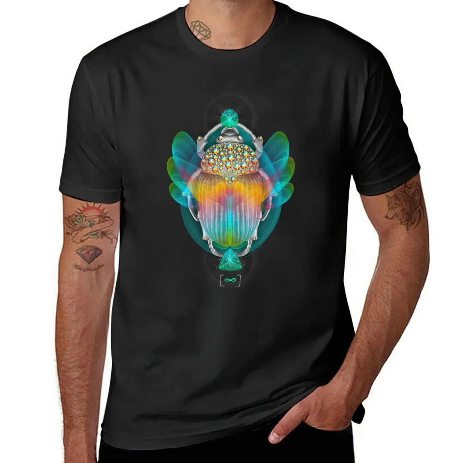 The Darkest Night Will End and the Sun Will Rise (Scarab) T-Shirt boys whites hippie clothes t shirts for men pack