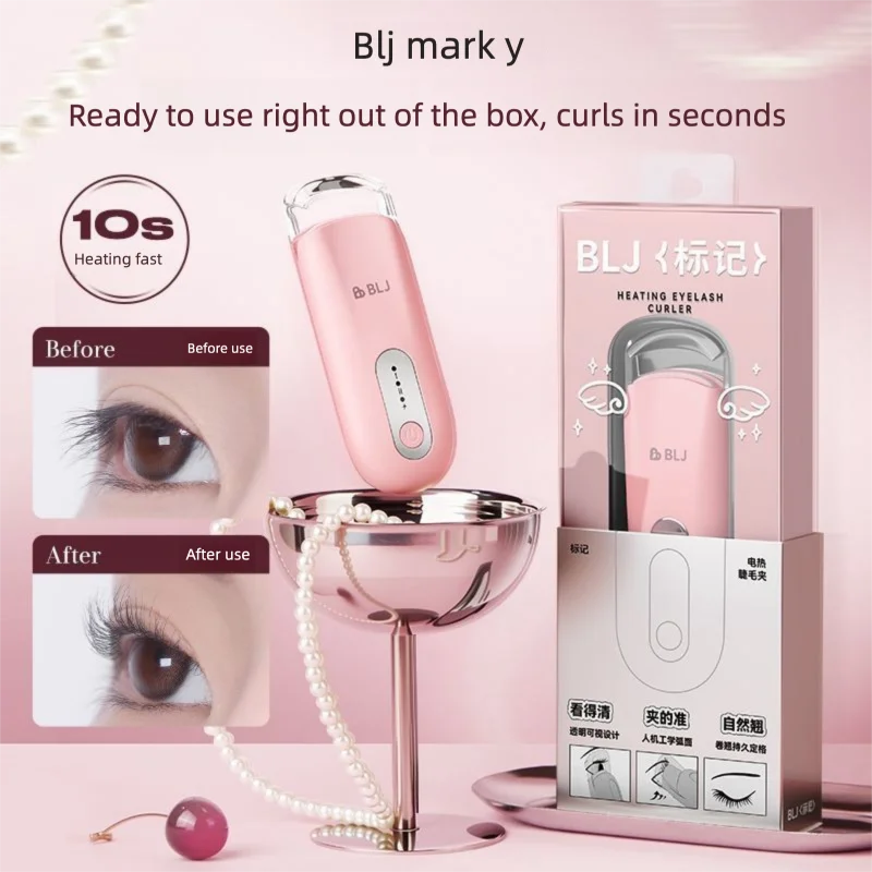 BLJ Electric Eyelash Curler for Makeup Artists Long-Lasting Locally Heated Small New Style Compact Portable Eyelash Curler