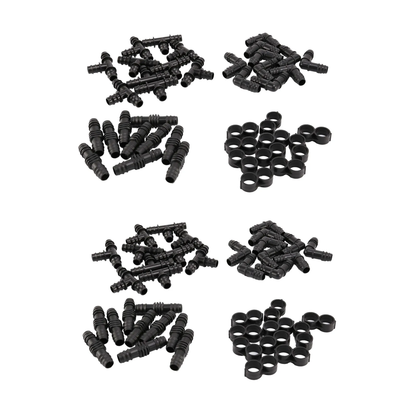 

AB33-2X Irrigation Fittings Kit For 1/2 Inch Tubing- Barbed Connectors (Rain Bird 16Mm .520 ID)Drip Or Sprinkler Systems