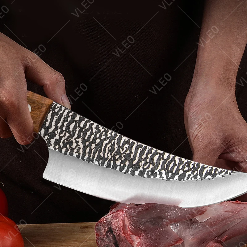 Kitchen Chef Boning Knife Forged Stainless Steel Professional Kitchen Knives Handmade Fishing Knife Meat Cleaver Butcher Knife