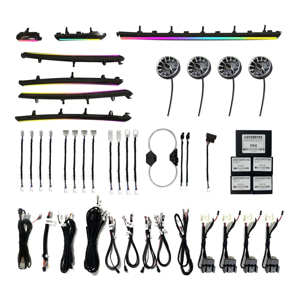 

25 огней A3 8 В, комплект красочных окружающих освещения для Audi A3 2014-2020, декор интерьера автомобиля, 30-цветная атмосферная лампа, полоса с подсветкой