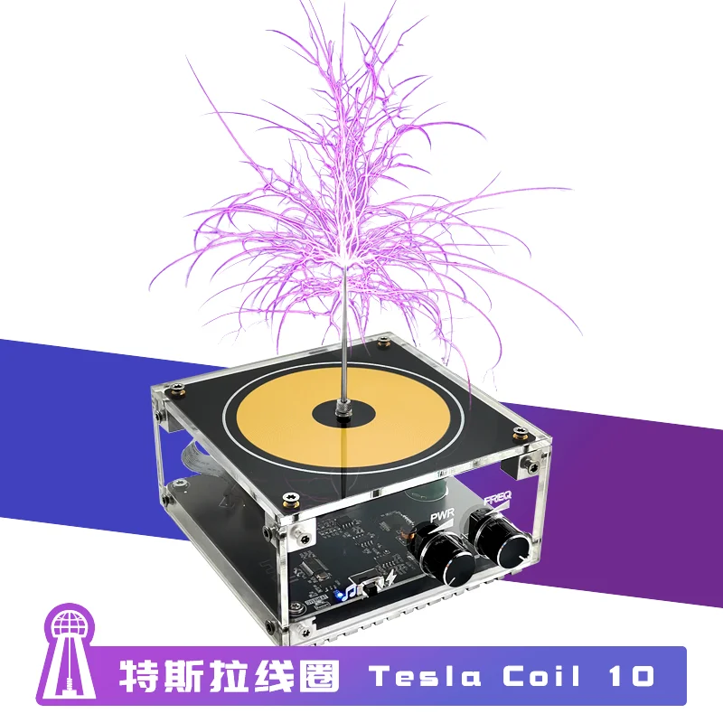 

TESLA COIL 10 Music Tesla Lightning in the Palm of the Coil