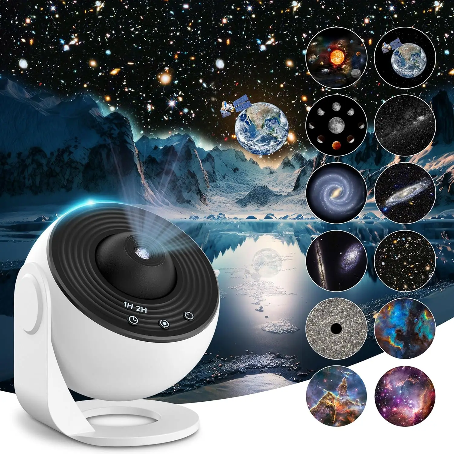 

Planetarium Projector Galaxy Projector Star Projector 13 Films Fantasy of Starry Sky Romantic LED Lamp For Bedroom Night Lamps