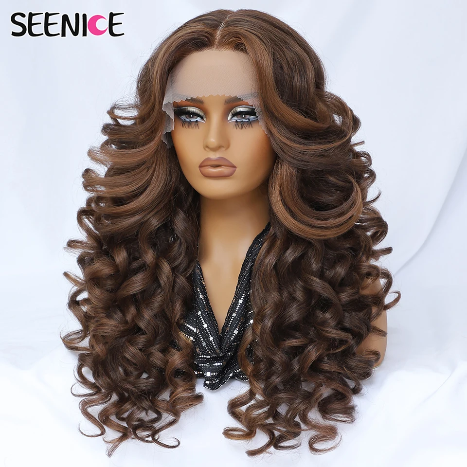 

24Inch Latasha Synthetic T-Part Lace Front Wigs High Quality For Women Curly Afro Lace Wigs Black Blonde Cosplay Hair Daily Use