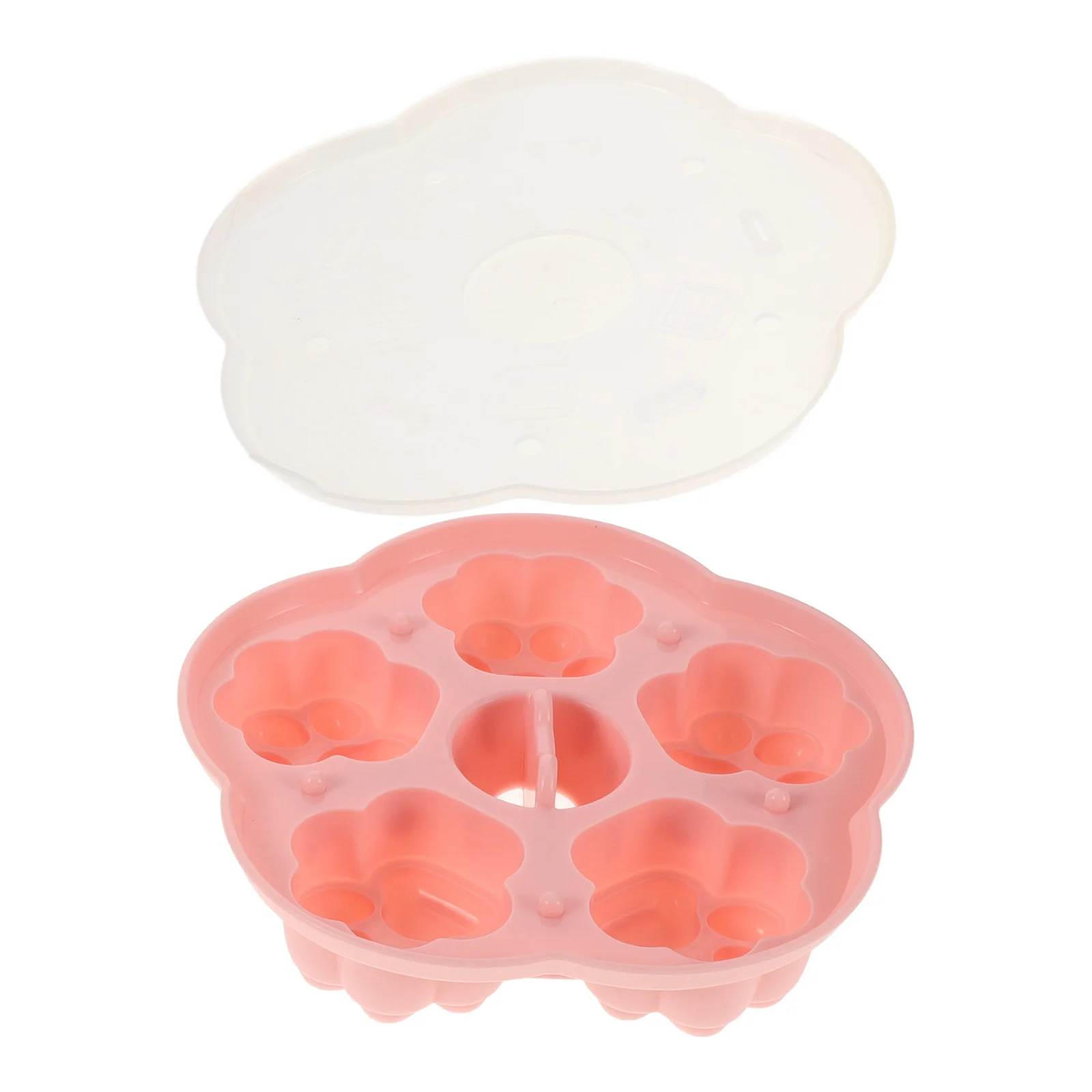 

Children's Food Storage Box Silicone Baby Mold Cartoon Animal Design Freezer Steamer Compatible Reusable Pudding Ice Cube Cake