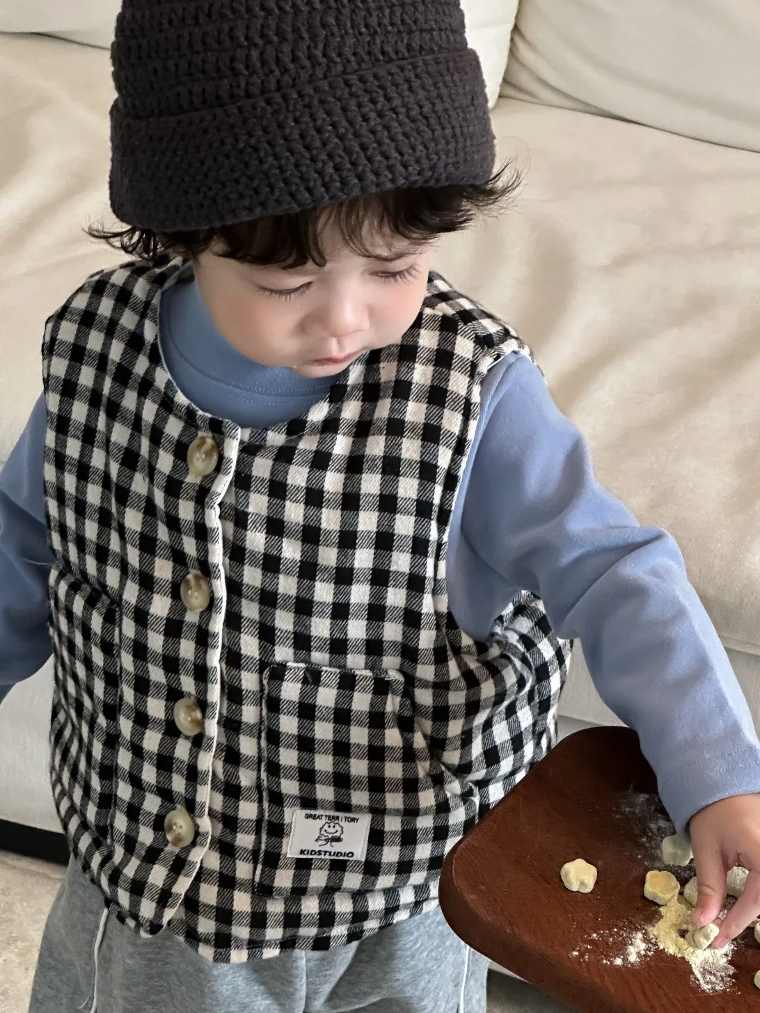 طفل الفتيات معطف منقوش غير رسمي الفتيان زائد المخملية سترة سميكة سترة ملابس الرضع 2025 شتاء جديد الأطفال أكمام سترة دافئة #6