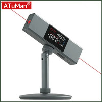 DUKA ATuMan Laser Protractor Digital Angle Finder Gauge 2 in 1 Laser Level Ruler Measure Tool Precision Goniometer LCD Display