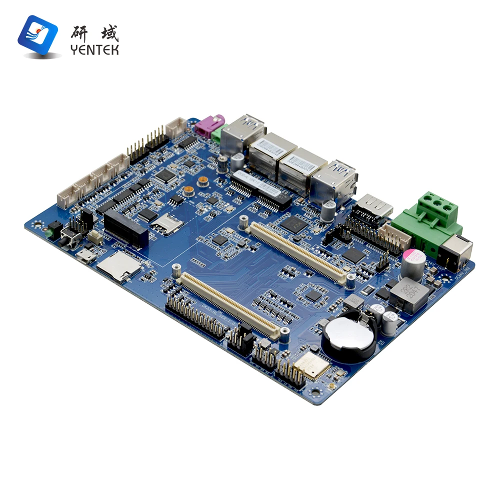 Hot sale dual lan HD+EDP+LVDS 8*USB arm mainboard support digital signage android 7.1 ARM motherboard