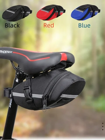 DOMEN Bicycle WaterProof Saddle Bag Bicycle  Reflective Tail Bag MTB Bike Universal Rear Bag Outdoor Bicycle Accessories
