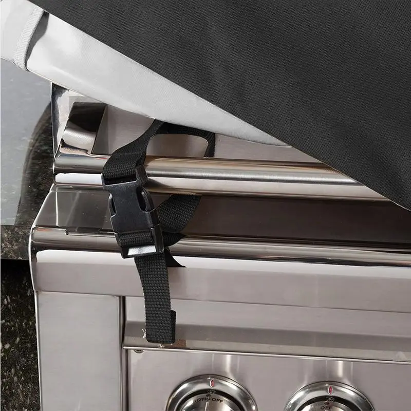 BBQ Grill Top Cover Waterproof Dustproof Built In Grill Cover 210D Oxford Cloth Outdoor Barbecue Grill Cover