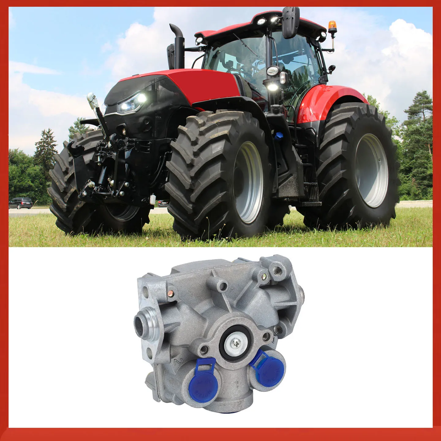 

Релейный клапан из АБС-пластика S4725000072, металлический релейный клапан из АБС-пластика с повышенной безопасностью и надежной производительностью прицепа для задней оси трактора